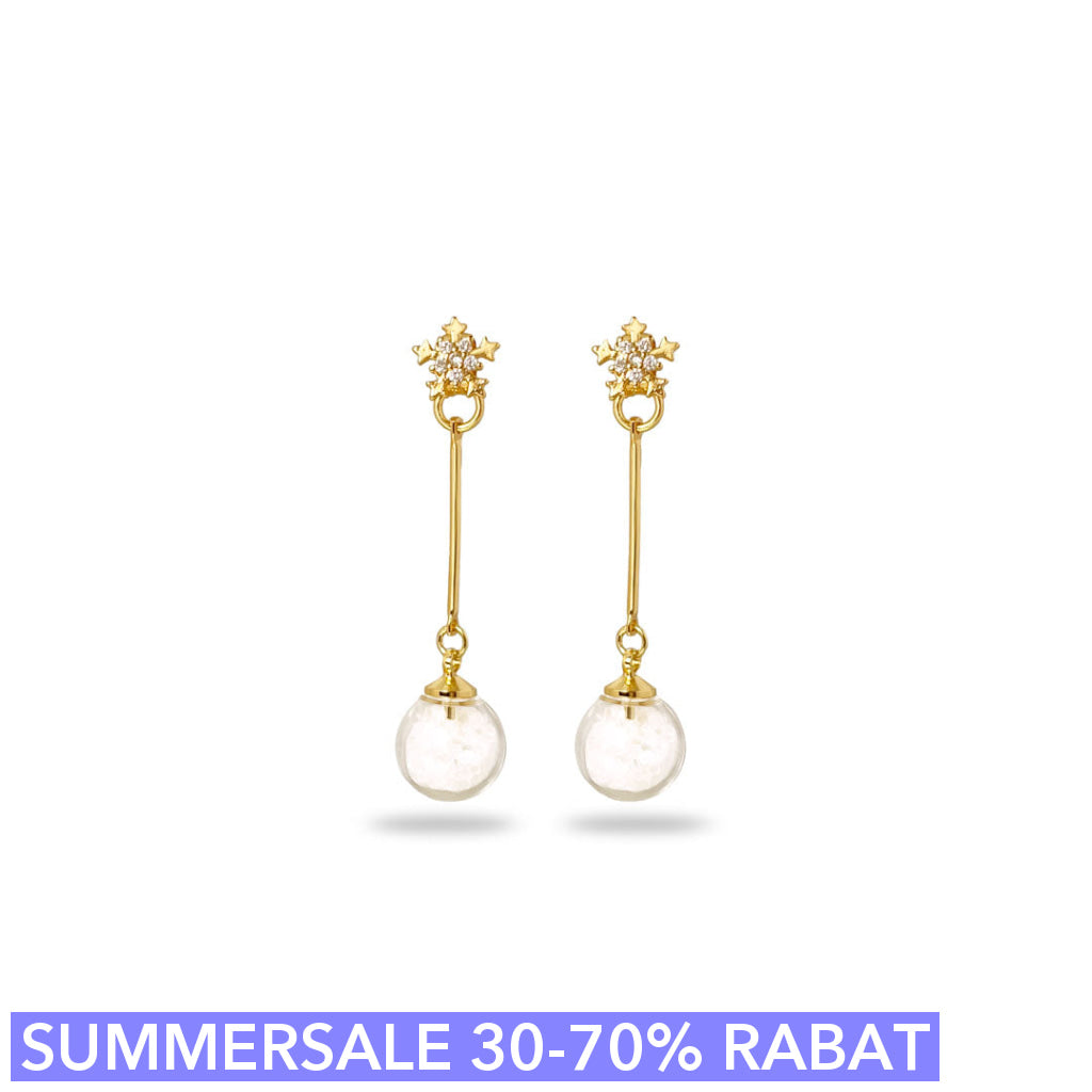 øreringesæt Ornamental Snow 18 Karat Forgyldning Limited