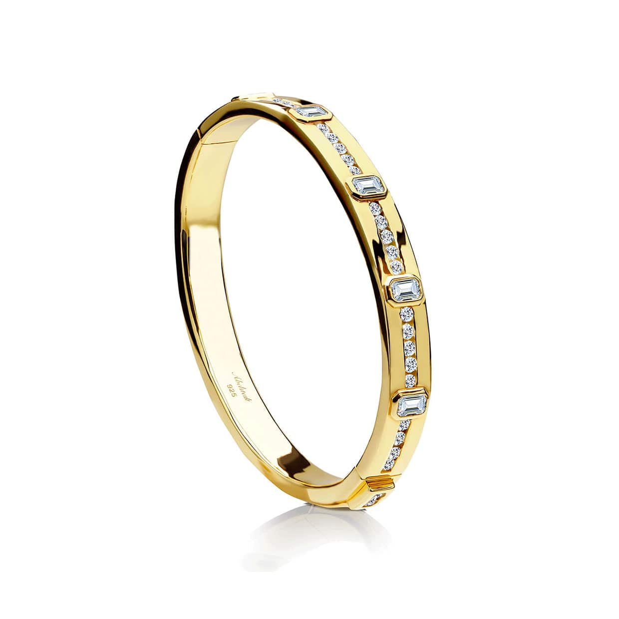 Bangle   Forgyldt Sterlingsølv