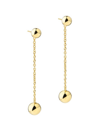 Alba Earstud Long   Golden
