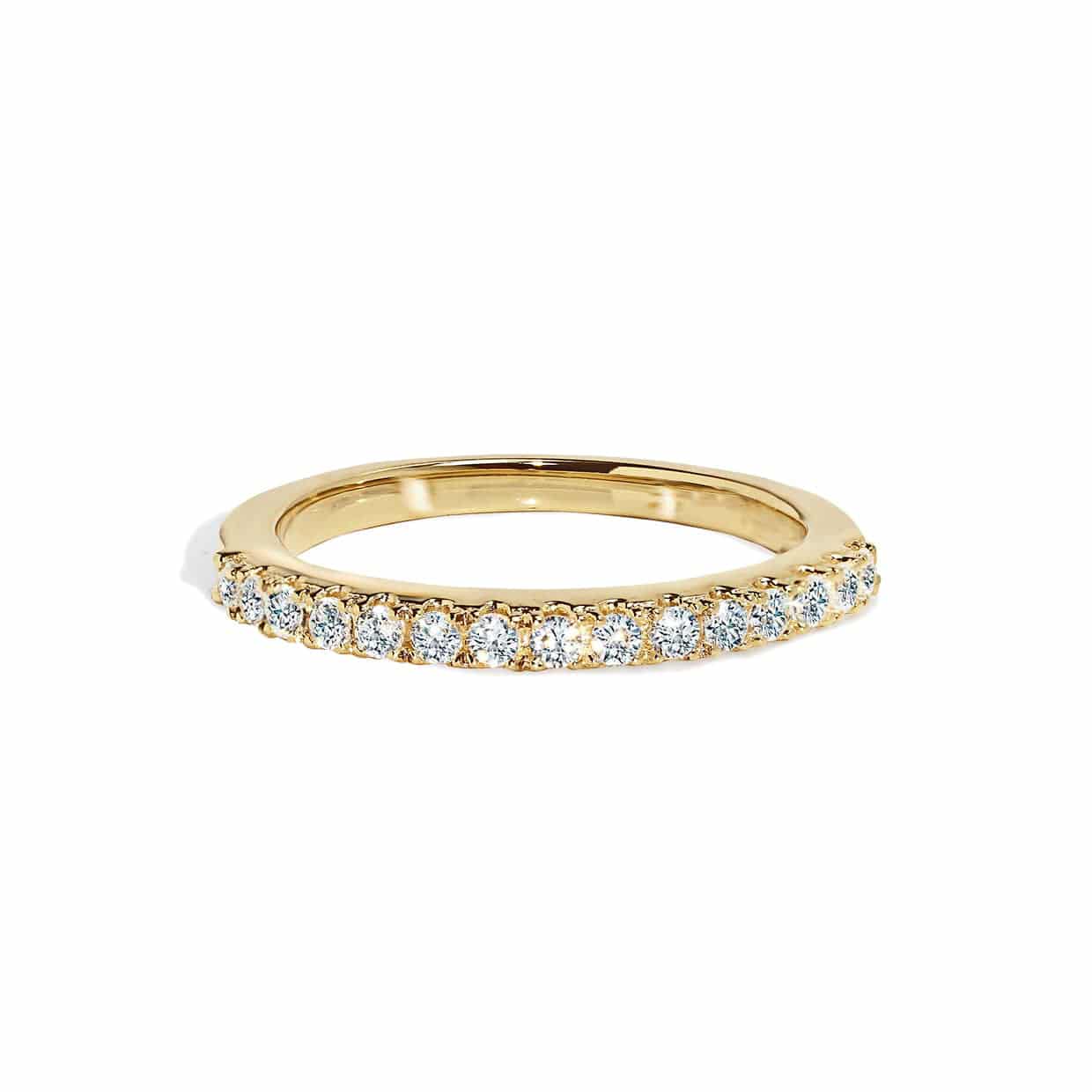 Alliancering Med Diamanter Guld