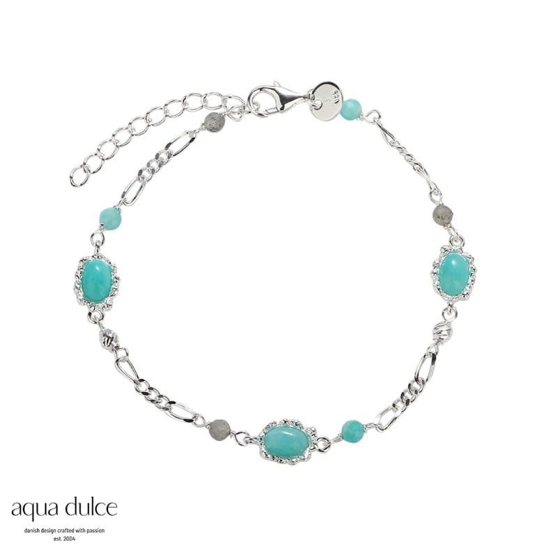 Amazonit Mila Bracelet   Silver