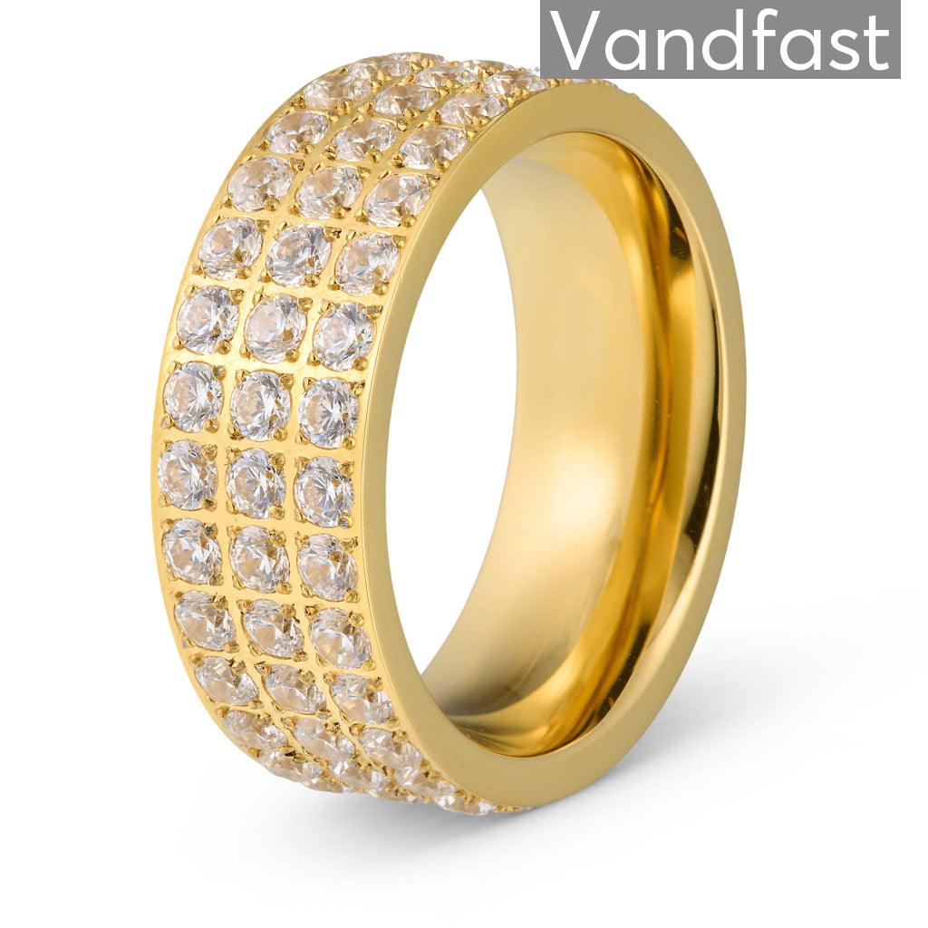 Annebrauner Alliance Ring 18k Guldbelagt 48