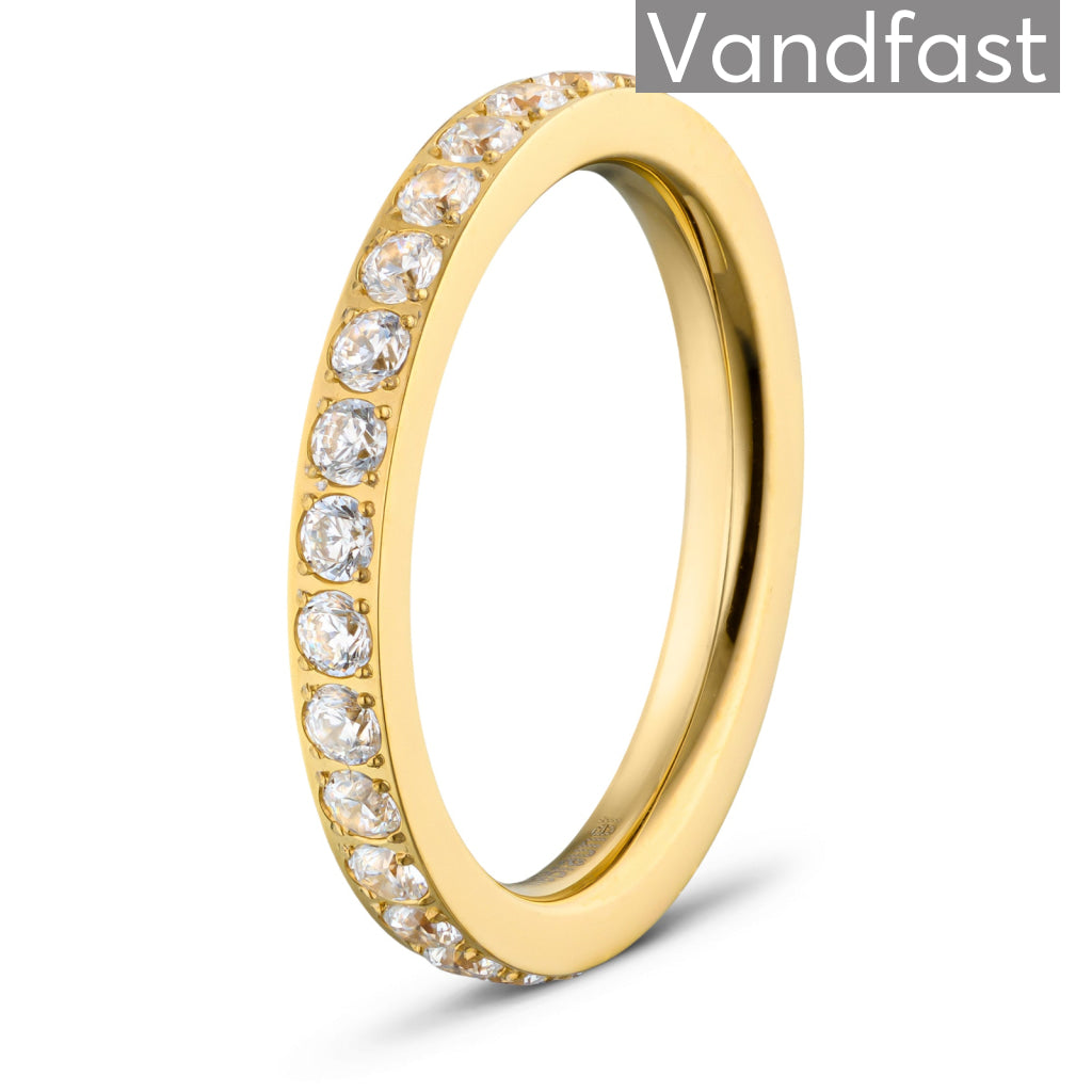 Annebrauner Alliance Ring 18k Guldbelagt 48