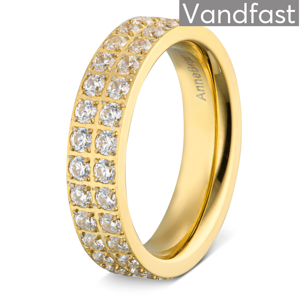 Annebrauner Alliance Ring 18k Guldbelagt 48