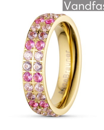 Annebrauner Alliance Rose Pink Mix Ring 18k Guldbelagt 50