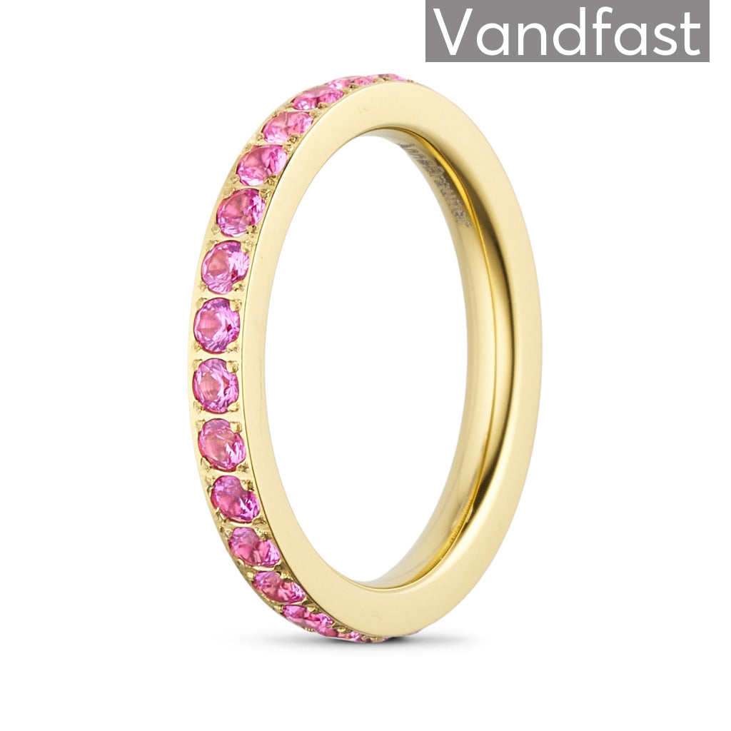 Annebrauner Alliance Rose Ring 18k Guldbelagt 48