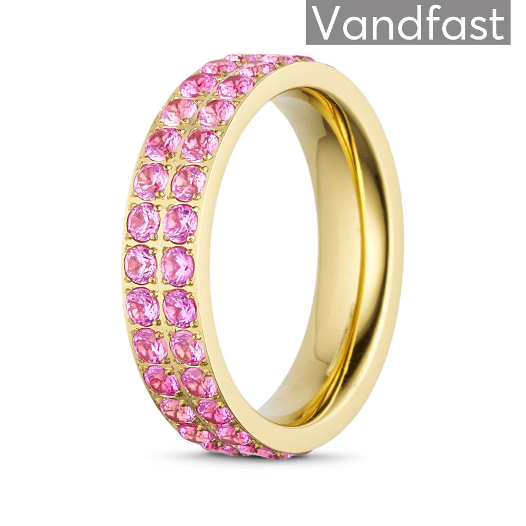 Annebrauner Alliance Rose Ring 18k Guldbelagt 48