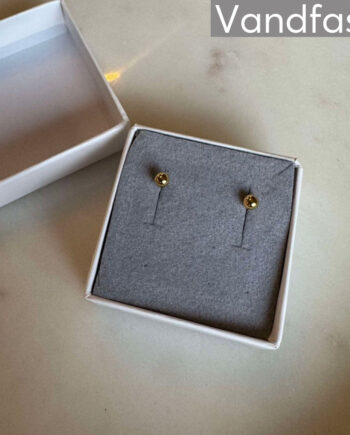 Annebrauner Ball Studs øreringe 18k Guldbelagt   Mm