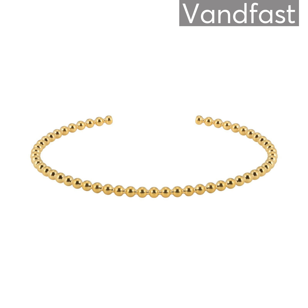 Annebrauner Bangle Ball Armbånd 18k Guldbelagt  Plus Size