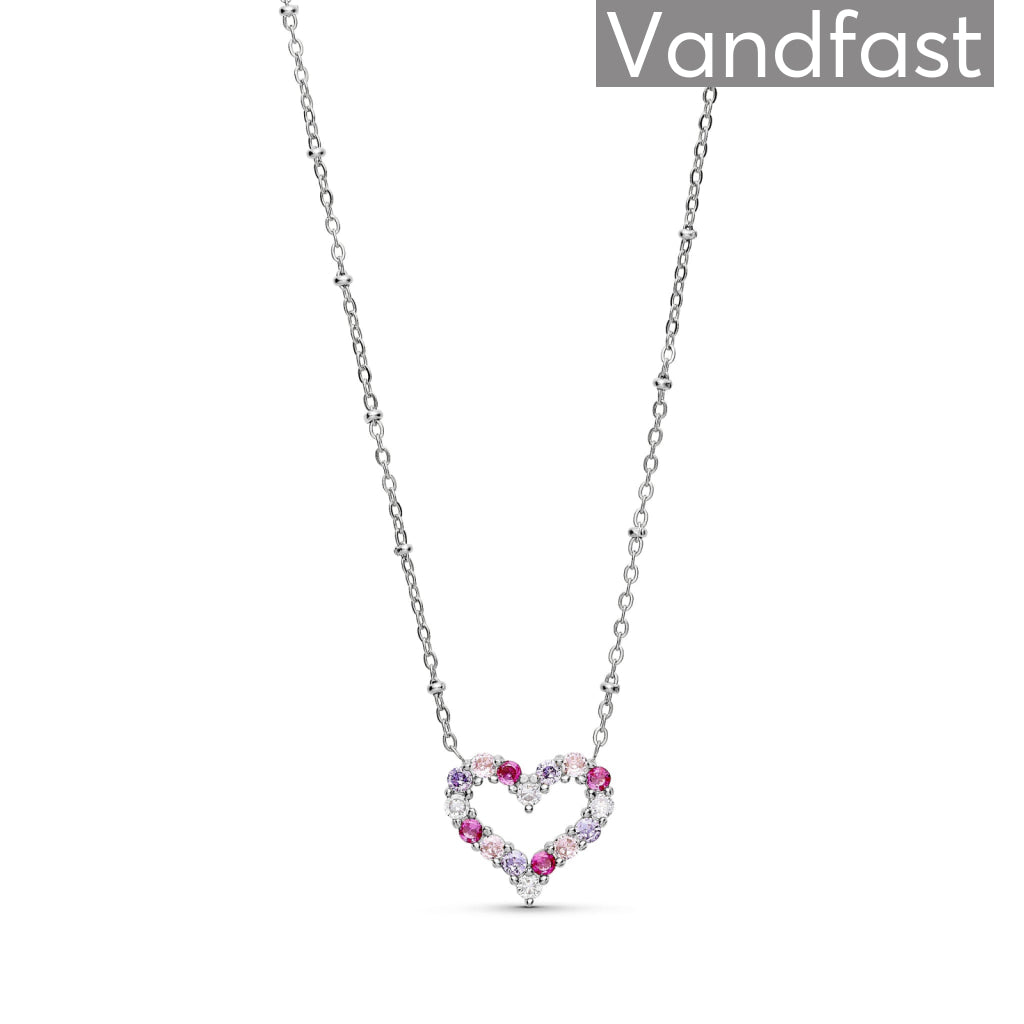 Annebrauner Big Heart Rose Violet Halskæde