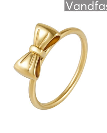 Annebrauner Bow Ring 18k Guldbelagt 46
