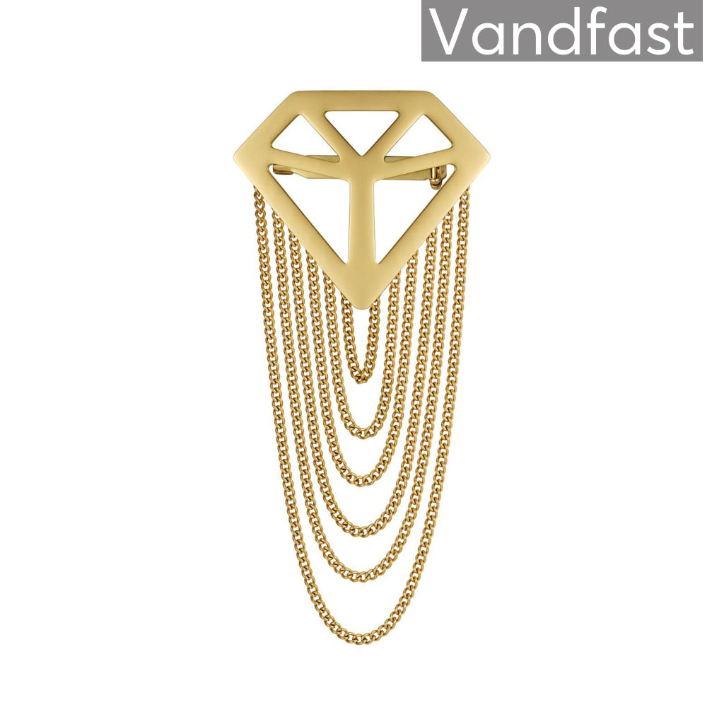Annebrauner Broche 18k Guldbelagt