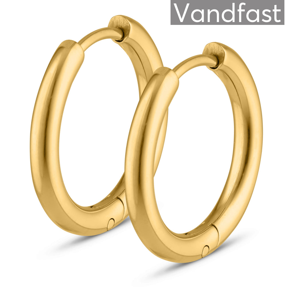 Annebrauner Creole Every Day 14mm øreringe 18k Guldbelagt