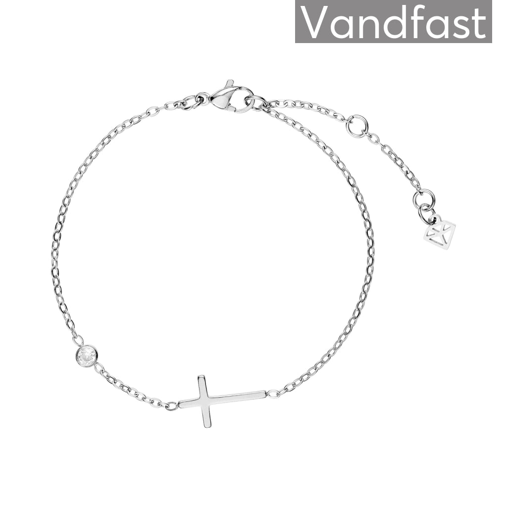 Annebrauner Cross Zirconia Armbånd