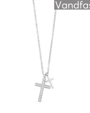 Annebrauner Double Cross Halskæde