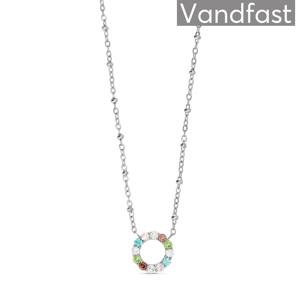 Annebrauner Dreamy Multicolor Circle Halskæde