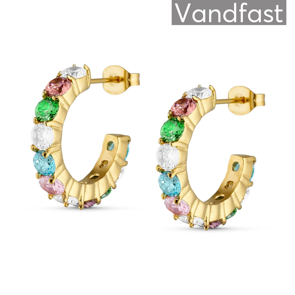 Annebrauner Dreamy Multicolor øreringe 18k Guldbelagt