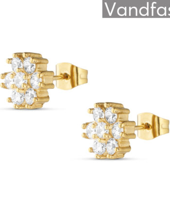Annebrauner Flower ørestikker 18k Guldbelagt