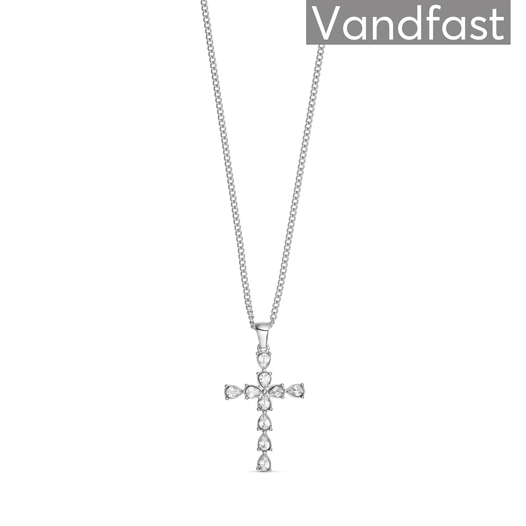 Annebrauner Lucia Cross Halskæde
