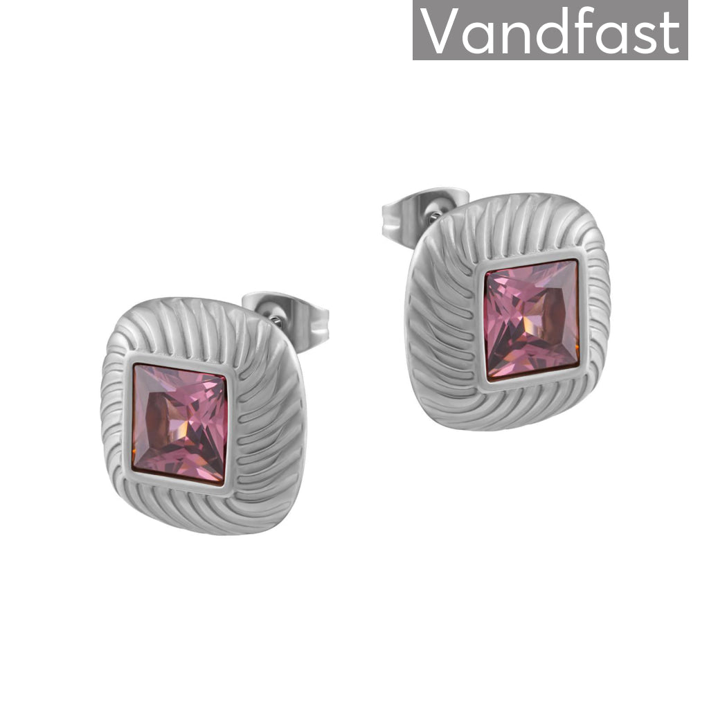 Annebrauner Milano Rhodolite øreringe