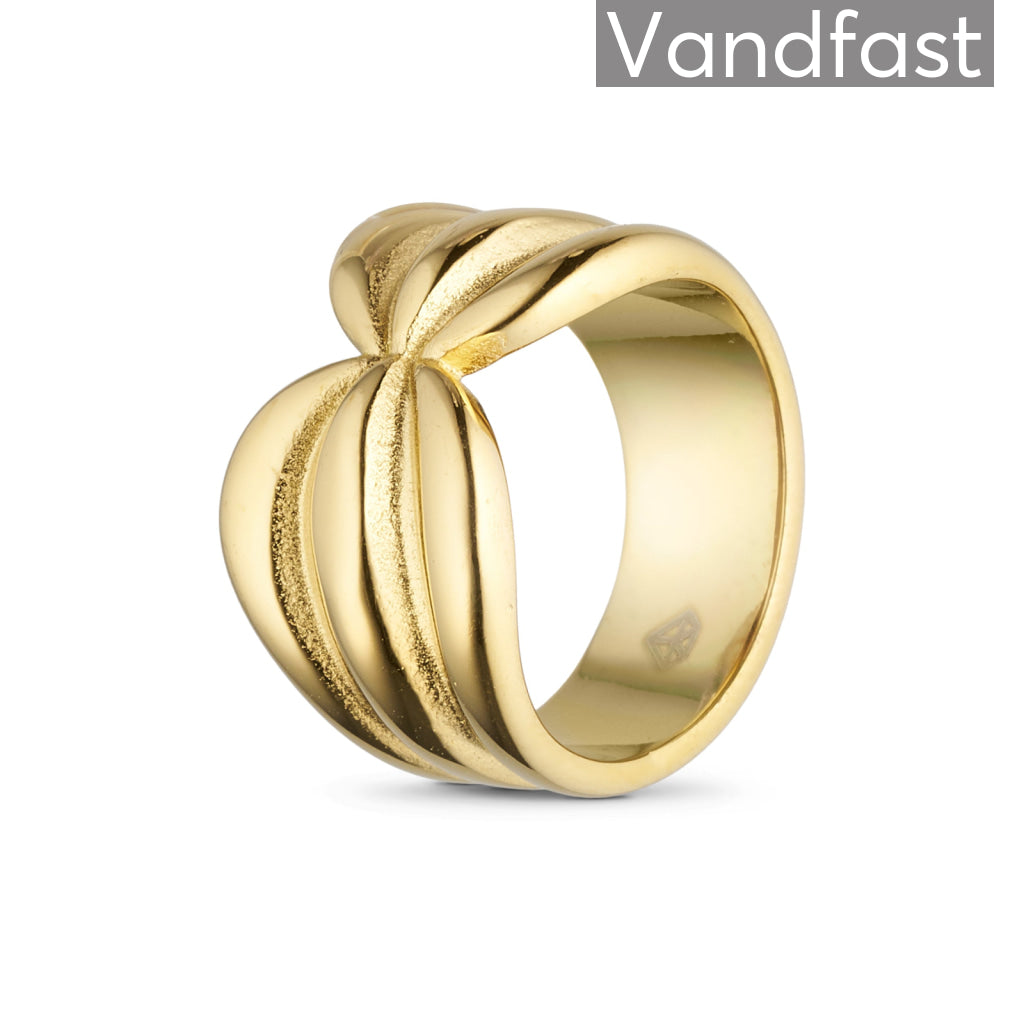 Annebrauner Opera Ring 18k Guldbelagt 48