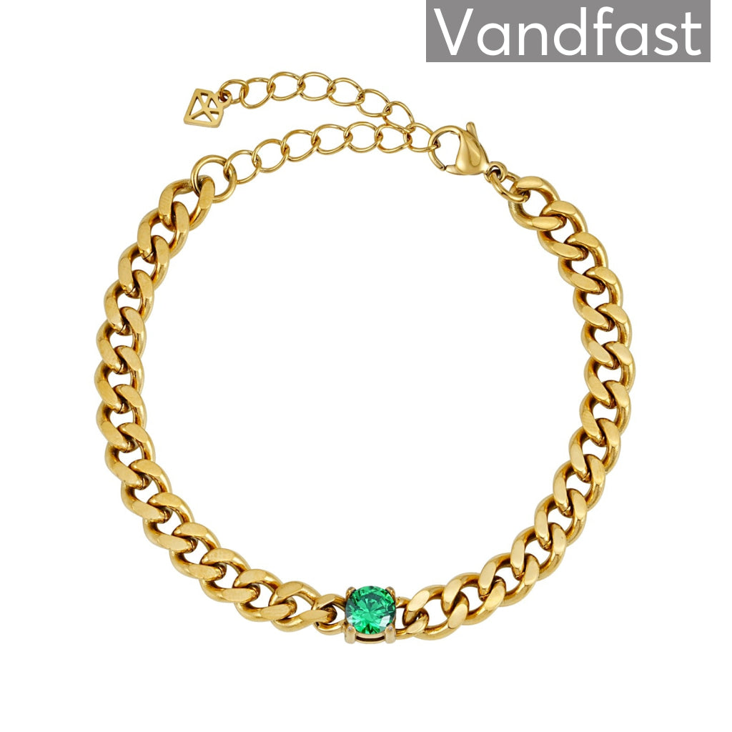 Annebrauner Panzer Green Armbånd 18k Guldbelagt