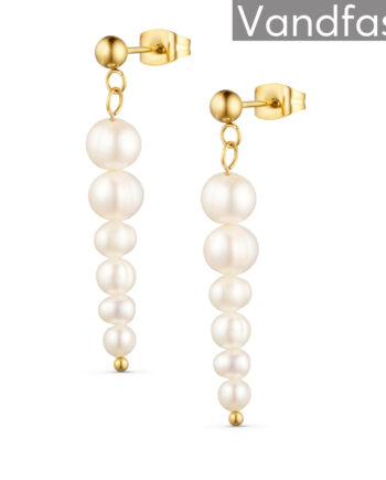 Annebrauner Pearl Diva øreringe 18k Guldbelagt