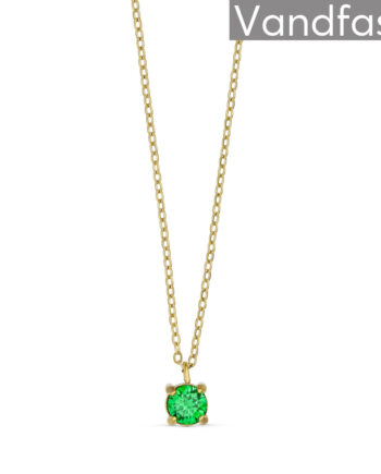Annebrauner Princess Halskæde Green 18k Guldbelagt
