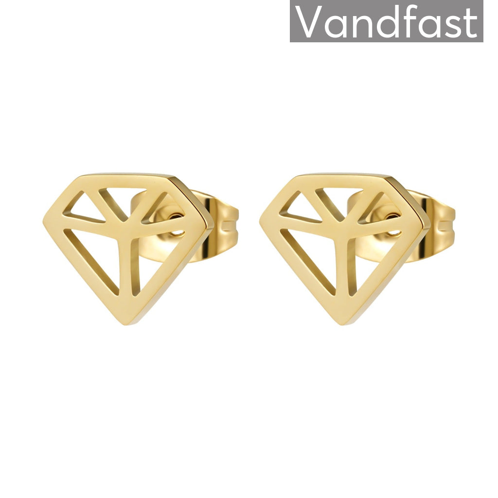 Annebrauner Signature Studs øreringe 18k Guldbelagt