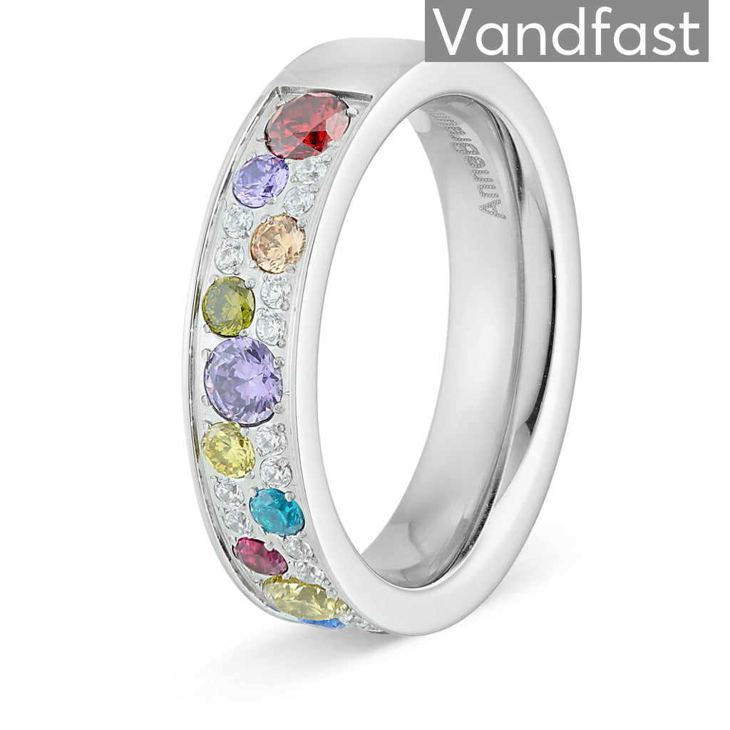 Annebrauner Sparkling Multicolor Ring 48