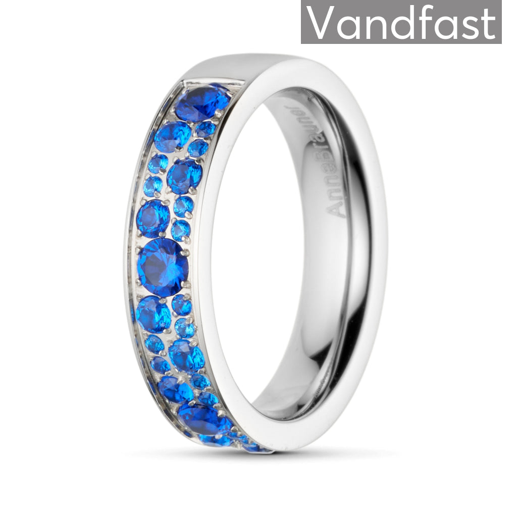 Annebrauner Sparkling Sapphire Blue Ring 48