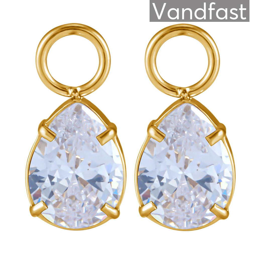 Annebrauner Water Drops Clear 18k Guldbelagt
