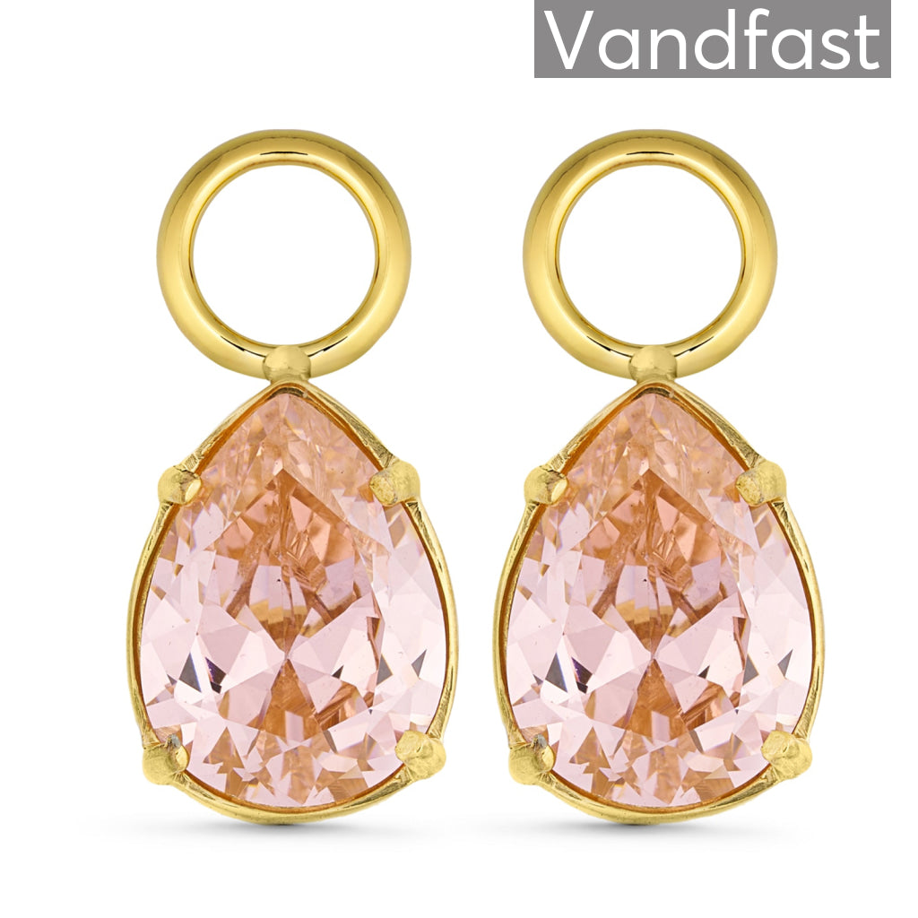 Annebrauner Water Drops Morganite 18k Guldbelagt