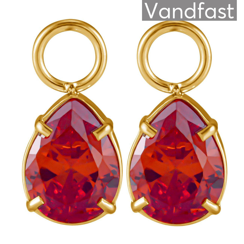 Annebrauner Water Drops Orange 18k Guldbelagt