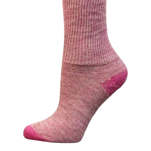 Apaca Strømper Pink   Blød Og Lækker Lun Kvalitet  70  Baby Alpaca 30  Nylon  Størrelse 18-21