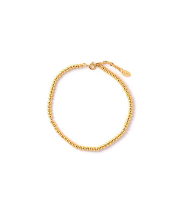 Armbånd  Bawlin 17 Cm Kugle Armbånd 18 Karat Forgyldt Sterling Sølv