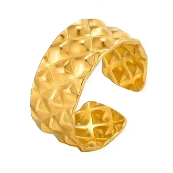 Aurora Ring   Forgyldt Statement Ring Til Kvinder