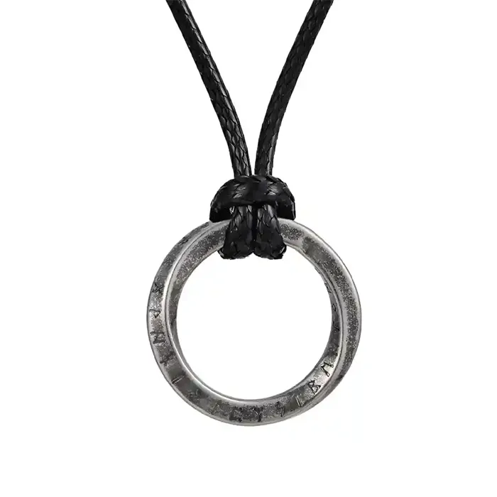 Aurum Circle Oxidized Halssmykke Til Mænd