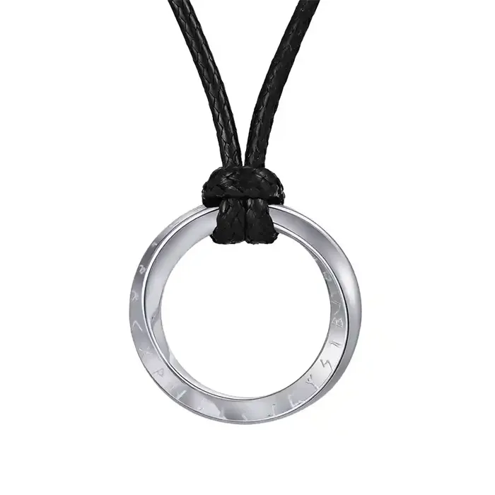 Aurum Circle Steel Halssmykke Til Mænd