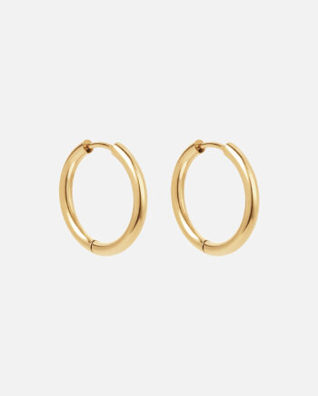 Basic Hoops øreringe 18k Guldbelagt 21mm