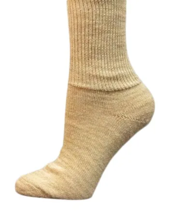 Beige Alpaca Strømper Til Mænd Og Kvinder Str  34-48  Bløde Og Varme Sokker 70  Alpaka Og 30  Nylon  Størrelse 18-21