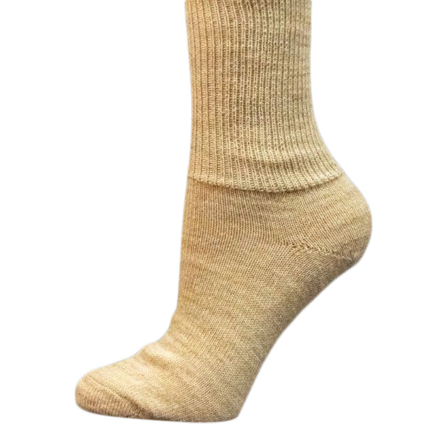 Beige Alpaca Strømper Til Mænd Og Kvinder Str  34-48  Bløde Og Varme Sokker 70  Alpaka Og 30  Nylon  Størrelse 18-21