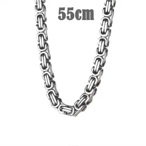 Big Hawn Halskæde   Mat Stål 55cm    -8mm