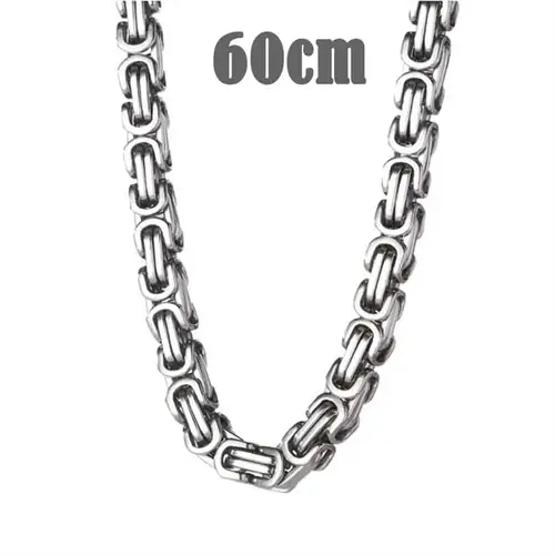 Big Hawn Halskæde   Mat Stål 60cm    -8mm