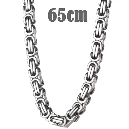 Big Hawn Halskæde   Mat Stål 65cm    -8mm