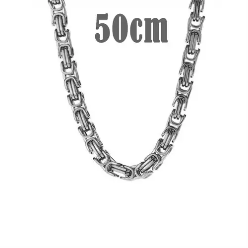 Big Hawn Halskæde   Mat Stål 50cm    -8mm