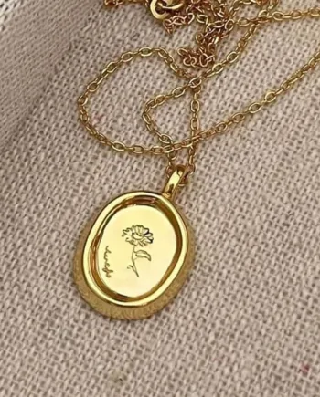 Boom Flower Halskæde   Sterling 18k
