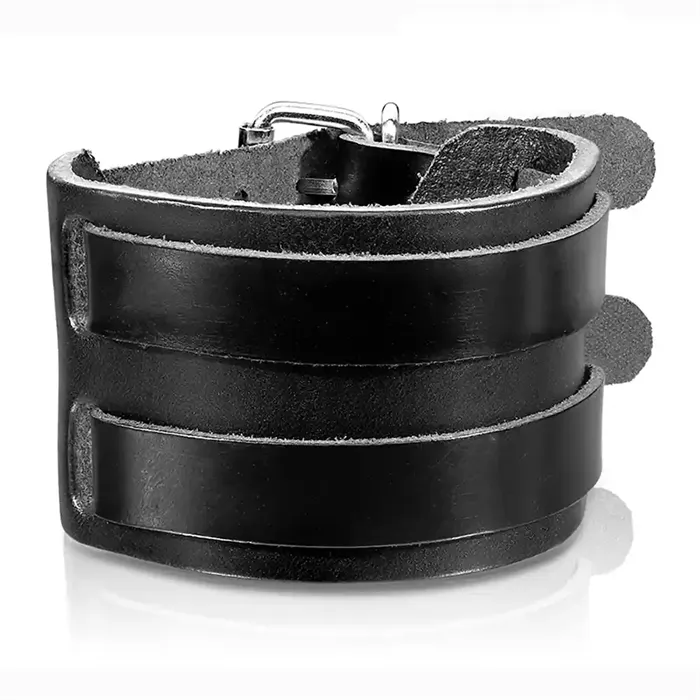 Brekk Armbånd   Imt  Læder Sort