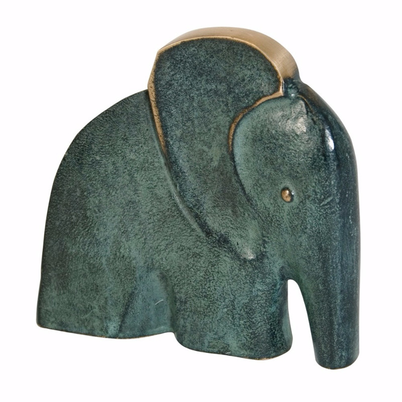 Bronzefigur Elefant 11 Cm  Elefant Figur   Massiv Bronze 1299 - Kr  Kunstner Reimund Schmelter