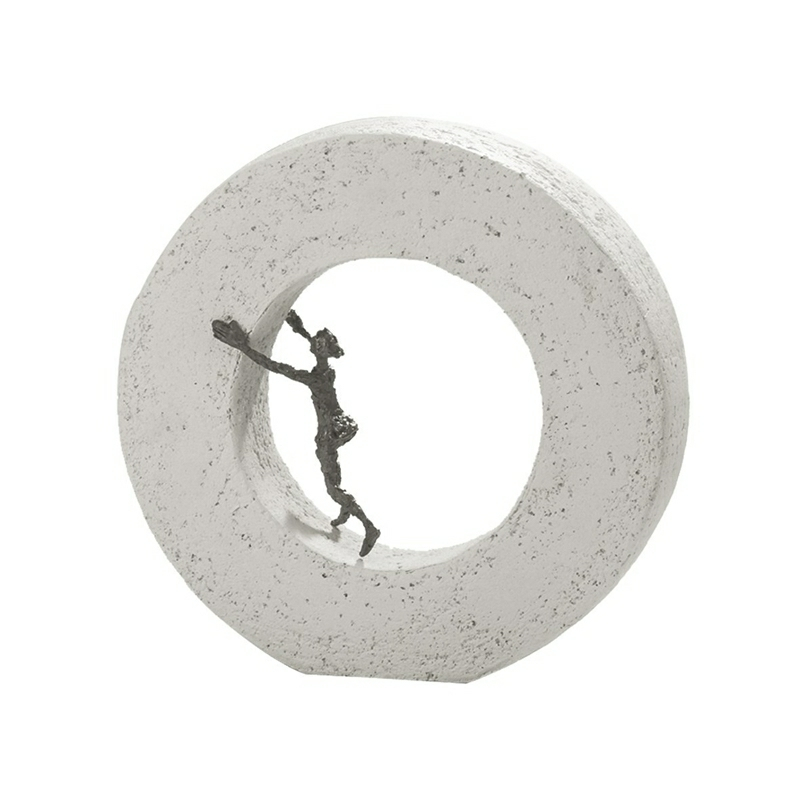 Bronzefigur Forandring Kommer Indefra  21 Cm  Inspirerende Bronzefigur Fra Den Talentfulde Kunstner Luise Kött-gärtner